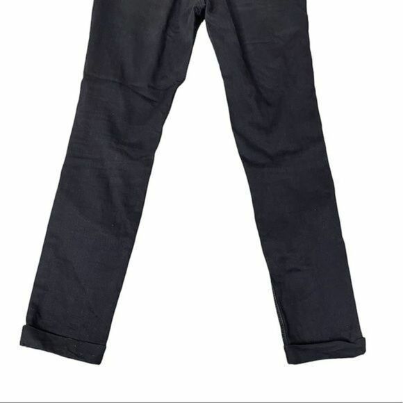 Enjean Jeans Black Size 11 Destroyed Cuffed Ankle - Picture 11 of 12